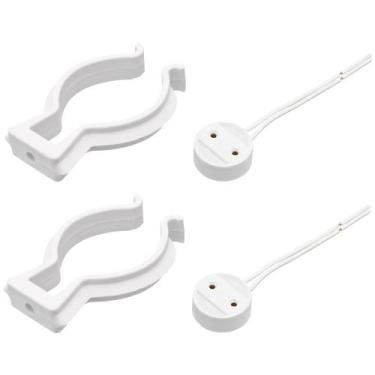 Imagem de Kit 10 Abraçadeira T8 Para Lampada Tubular + 10 Soquete T8 Para Lampad