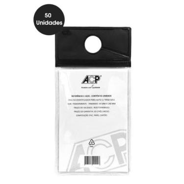 Imagem de Crachá Identificador para Automóvel Acp - Escolha cor, Preto