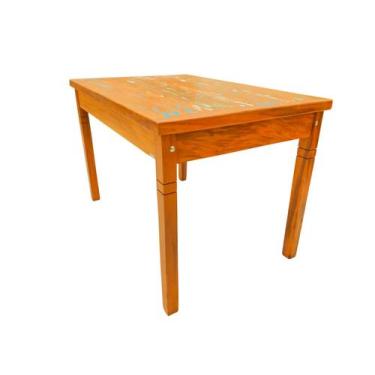 Imagem de Mesa de Jantar 120x80cm Madeira de Demolição Peroba Rosa com Patina - 