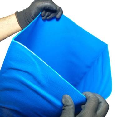 Imagem de Rolo de 20 Metros de Mangueira Flat Azul 12 Polegadas Irrigação Borrac