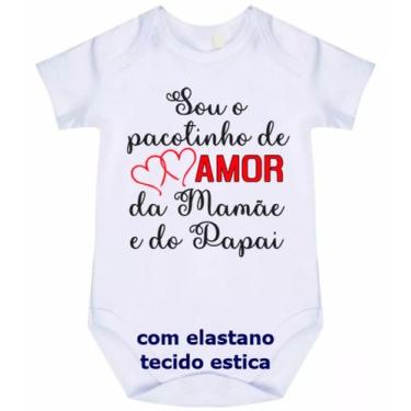 Imagem de body bebê sou o pacotinho de amor da mamãe e do papai cód 4787 - nick 