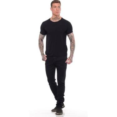 Imagem de Calça Jeans Skinny Com Ziper Lycra Elastano Masculina - Volgue, Jeans 