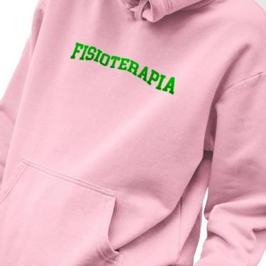 Imagem de Blusa Moletom Masculino Estampado College Fisioterapia em Algodão Fio 