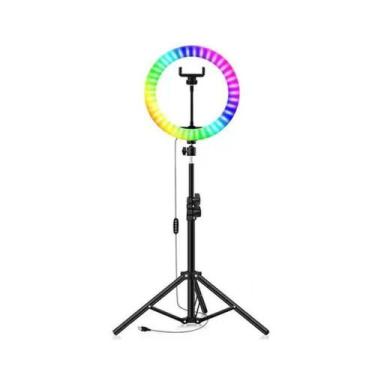 Imagem de Ring Light Iluminador Rgb 10 Polegadas + tripé 2,1m MJ260 - SOFT RING