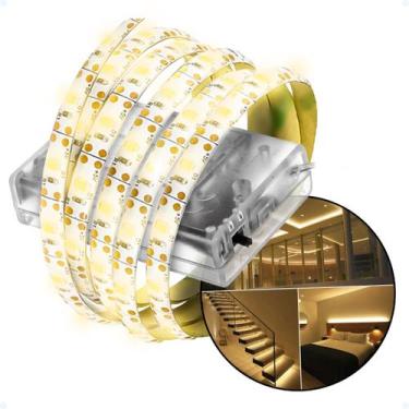 Imagem de Fita De Led Colorida Luz RGB 2 Metros A Pilha Quarto Cordão - Hxt, Ama