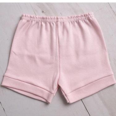Imagem de SHORT TAPA FRALDA Bebê  SUEDINE 100% ALGODÃO - LETICIA CAT, Rosa bb, M
