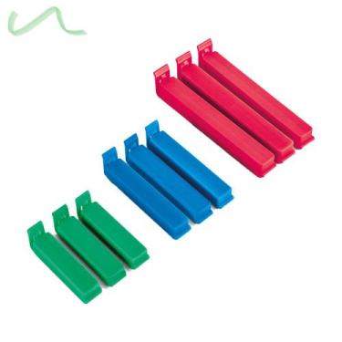 Imagem de Kit 9 Prendedor De Plástico Para Embalagens Lacra Ordene