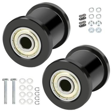 Imagem de YOXUFA Mini tensor de corrente de bicicleta com rolo de 1-3/10.2 cm para Coleman CC100X CT100U Baja DB30 Doodlebug Motovox MBX10 MBX11 Predator 79cc 97cc 98cc 100cc 2.5 3.0hp Powersport Parts 2