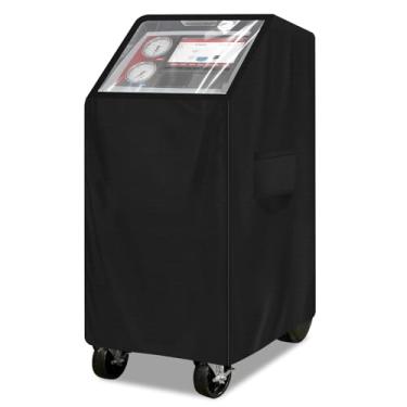 Imagem de Tampa da máquina de recuperação de refrigerante, 600D Robinair A/C RRR resistente compatível com Robinair AC1234-6,34788NI, 34788NI-H, 34988NI modelo de máquina (preto)