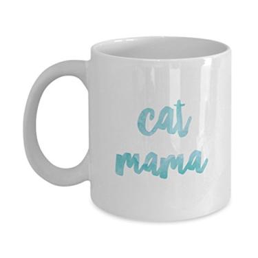 Imagem de Caneca Cat Mama – Gatinhos – Xícara de café – Para os amantes de gatinhos – Chá chocolate quente