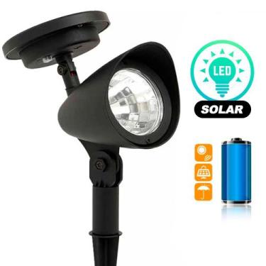 Imagem de Refletor Solar Jardim Led Área Externa Luminária Prova De Água - Luate