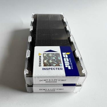 Imagem de Lâmina original DCMT11T304-PF IC807/Lâmina CNC de carboneto 10 peças