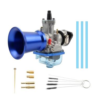 Imagem de PowerMotor PWK Carburador de 30 mm, Mortorcycle Kit de tubo de admissão de carburador de corrida universal para motor 100cc-150cc 2T 4T Scooter Motocross ATV Quad Pit Bike