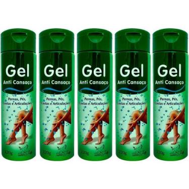 Imagem de Revenda 5 Gel Massageador Anti Cansaço 220g Pernas Pés Costa - San Jul