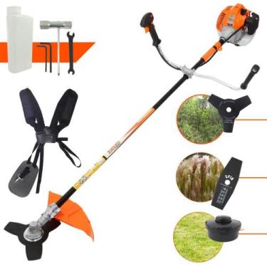 Imagem de Roçadeira Profissional Vulcan VR520H 2T 52CC Robusta e com Faca Extra 