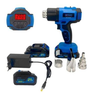 Imagem de Soprador Profissional Térmico Portátil com Display 21V - Exbom