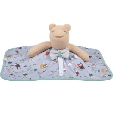 Imagem de Naninha hug Original menino urso 100% algodão bordado a mão, Escandina