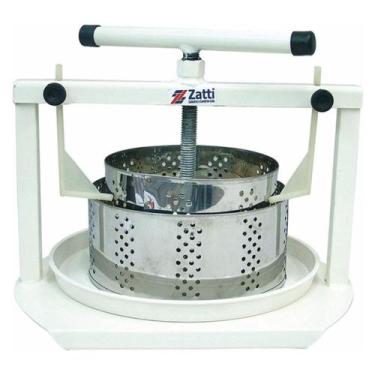 Imagem de Prensa Manual Queijo Colonial Artesanal 2 Forma Inox Redonda - Zatti