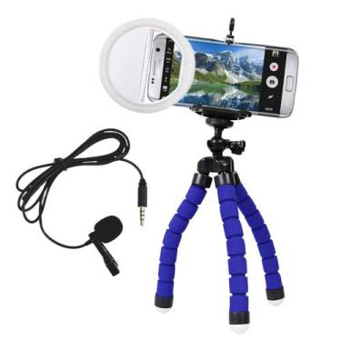 Imagem de Kit Youtuber Celular Microfone -Ring Light - Tripé ( 03 produtos) - BC
