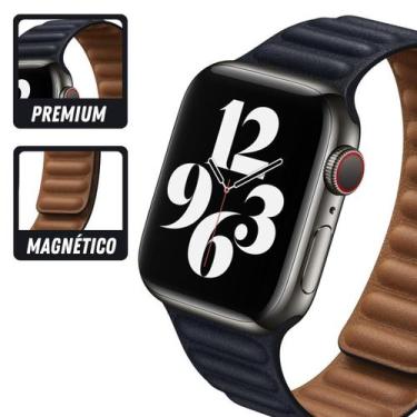 Imagem de Pulseira de Couro Loop Imã para Apple Watch 42/44/45mm - Andriani Stor