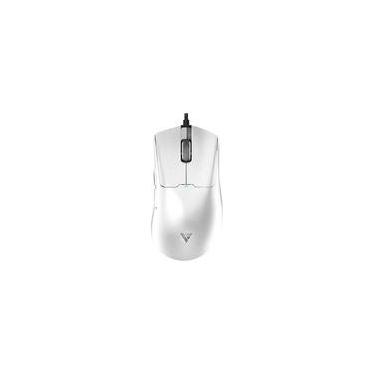 Imagem de Mouse Gamer Force One Phantom White, 26.000 DPI, Com 6 Botões, Switches Huano Azul, Sensor Paw 3395, Branco - FR.MO.PH.01