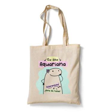 Imagem de Bolsa Ecológica Ecobag Flork Signo Aquario Aquariana - Premium