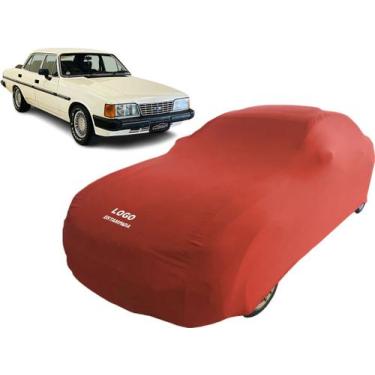 Imagem de Capa De Tecido Carro Chevrolet Opala Comodoro 4 Portas - Mz, Vermelha