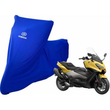 Imagem de Capa De Cobrir Moto T max Yamaha TMAX Não Risca Pintura - Mz, Azul