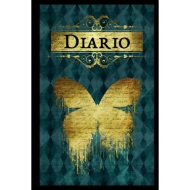 Imagem de Diario de 200 páginas: Libro de estilo antiguo para escribir. Libreta bonita para escribir tu historia. Cuaderno bonito de tapa dura. Diario secreto ... 1 línea. Diario de 100 hojas 15,24 x 22,86 cm