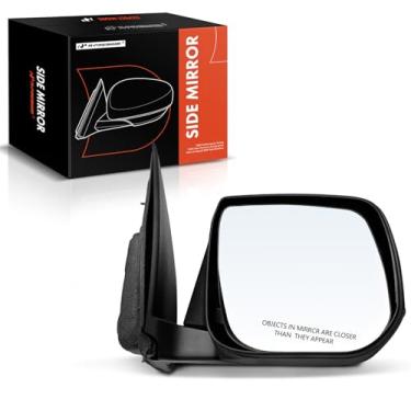 Imagem de A-Premium Espelho retrovisor manual do lado do passageiro - compatível com Chevrolet Colorado e GMC Canyon, 2015-2022 - Espelho retrovisor externo preto dobrável manual não aquecido - Substituição #