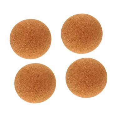 Imagem de Colaxi 4Pcs Bolas de futebol de mesa, bolas de jogo de mesa de pebolim, cor de madeira, 1,42 polegadas, decoração, bolas de mesa de pebolim para