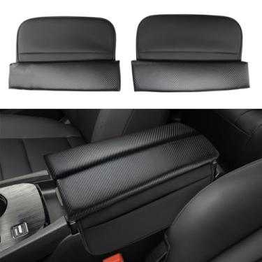 Imagem de INTGET Capa de apoio de braço para console central de carro para Nissan Rogue Accessories 2011-2024 2022 2023 tampa de caixa de descanso de braço protetor de assento do meio do console (almofada de