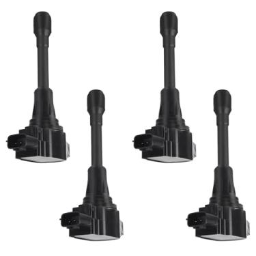 Imagem de ITOM Pacote de bobina de ignição UF549 compatível com Infiniti FX50 M56 Q70 5.6L QX60 Nissan Altima Rogue Sentra NV200 NP300 2.5L Tiida Pathfinder X-Trail pacotes de bobinas, substitui 3355AEIC4