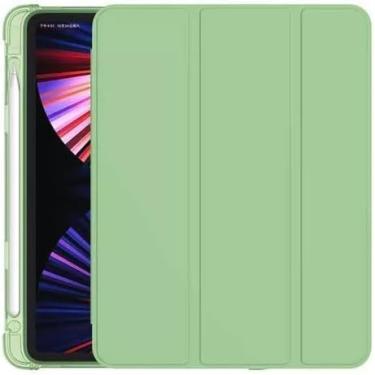 Imagem de Capa Case PREMIUM Anti Impacto com função sleep e suporte para Apple Pencil - compatível com iPad Air 4 e iPad Air 5 De 10.9 Polegadas (Verde Menta)