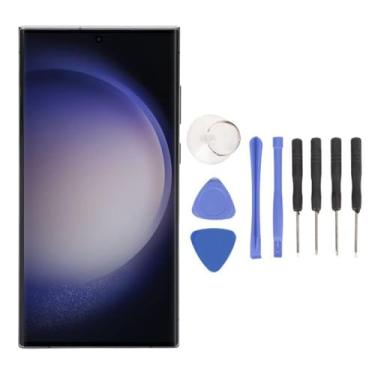 Imagem de para Substituição de Tela S23 Ultra, Conjunto de Digitalizador de Toque Com Display LCD OLED de 6,7 Polegadas Com Kits de Ferramentas de Reparo, Substituição de Tela para