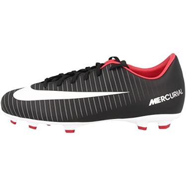 Imagem de Nike unissex JR Mercurial Victory VI FG, Black/Dark Grey/University Red/White, 4.5 Big Kid
