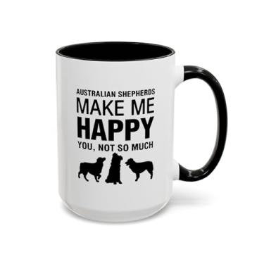 Imagem de Caneca de café pastor australiano, presente para amantes de cães, caneca engraçada para donos de animais de estimação, perfeita para aniversários, presente de mãe de cachorro, animal de estimação