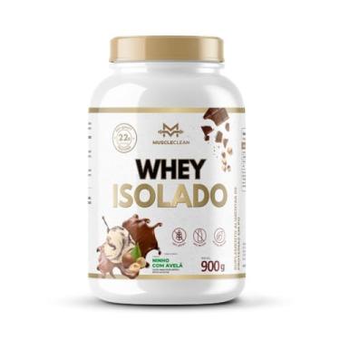 Imagem de Whey Isolado Muscle Clean Zero Lactose - 900g (Pote, Ninho com Avelã)