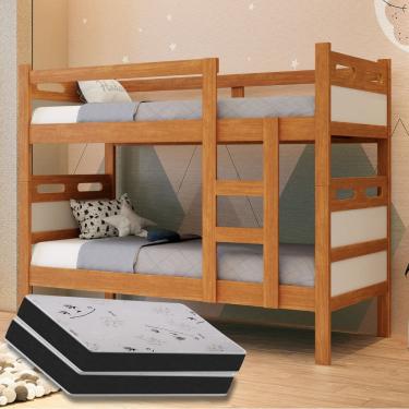 Imagem de Beliche Jaspe com 2 colchões  D28 Espuma