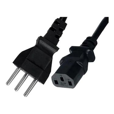 Imagem de Cabo De Força Energia Tripolar Padrão Novo 1,5M Monitor Pc