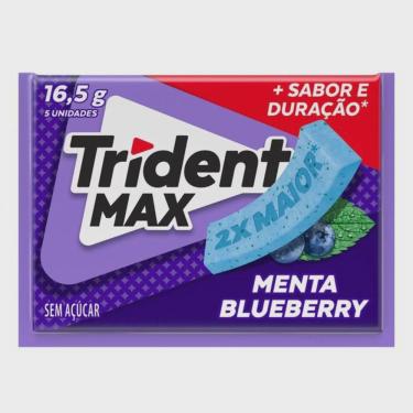Imagem de Goma de mascar max menta blueberry trident 16,5G