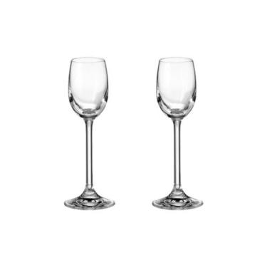 Imagem de Taça De Cristal Bohemia Para Licor 65 ml Anna 2 Peças - Bohemia Crysta