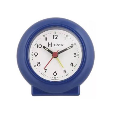 Imagem de Relógio Despertador Herweg 2611 011 Azul Escuro Fluorescente