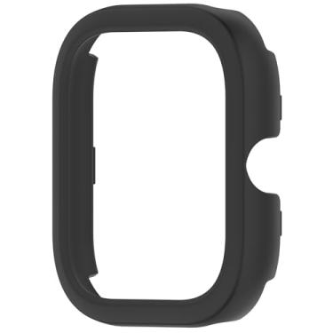 Imagem de AWADUO Compatível com Redmi Watch 5/Watch 4/Watch5 eSIM, capa protetora de silicone, capa protetora de silicone para smartwatch, acessórios de relógio macios e duráveis (preto)