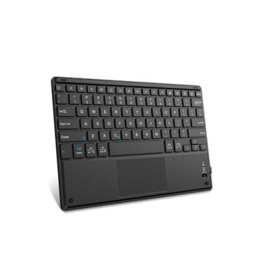 Imagem de Teclado Bluetooth com Touchpad Compatível IOS/Android Windows Ultrafino para iPhone/IPad Pro/Mac, tablets em geral e laptop
