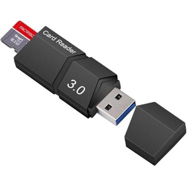 Imagem de Leitor de cartão TF, leitor de cartão USB 3.0 de alta velocidade para computador, telefone, cartão de memória, leitor de cartão externo