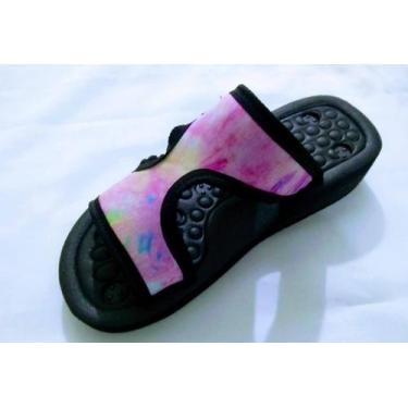 Imagem de Chinelo perfil Anabela magnético - Kenko Zori, tiedye, 41/42