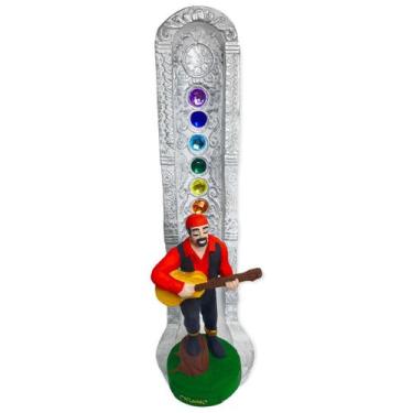 Imagem de Incensario 7 chakras branco vertical cigano vermelho 22 cm - Lua Místi