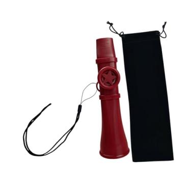 Imagem de Colaxi Kazoo Mouth Flute Party Portable Favors Gift exclusivo fácil de tocar de brinquedo para o teclado do ukulele de violão de guitarra Iniciante, Vermelho