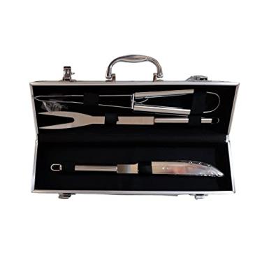 Imagem de Kit Churrasco De Inox Na Maleta C/3 Pcs A:8xl:37cm Ixb0821
